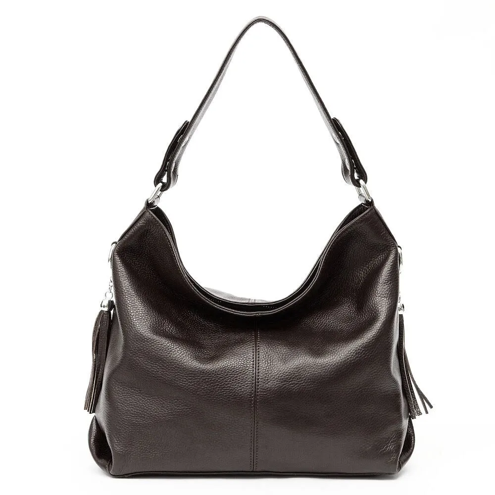 Allure Leather Hobo Bag Shoulder Bag Crossbody Bag for Women - One Size
