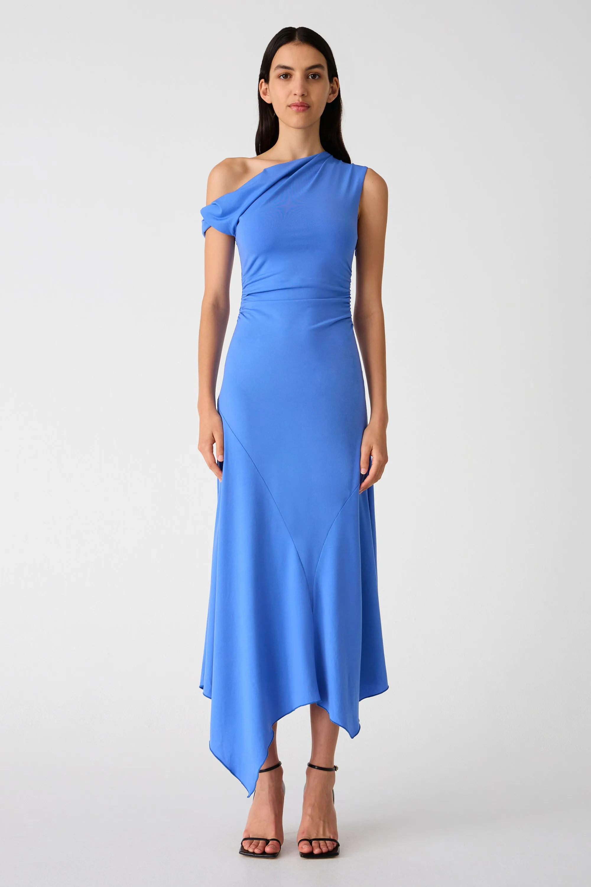 ALMA MATTE JERSEY MIDI DRESS