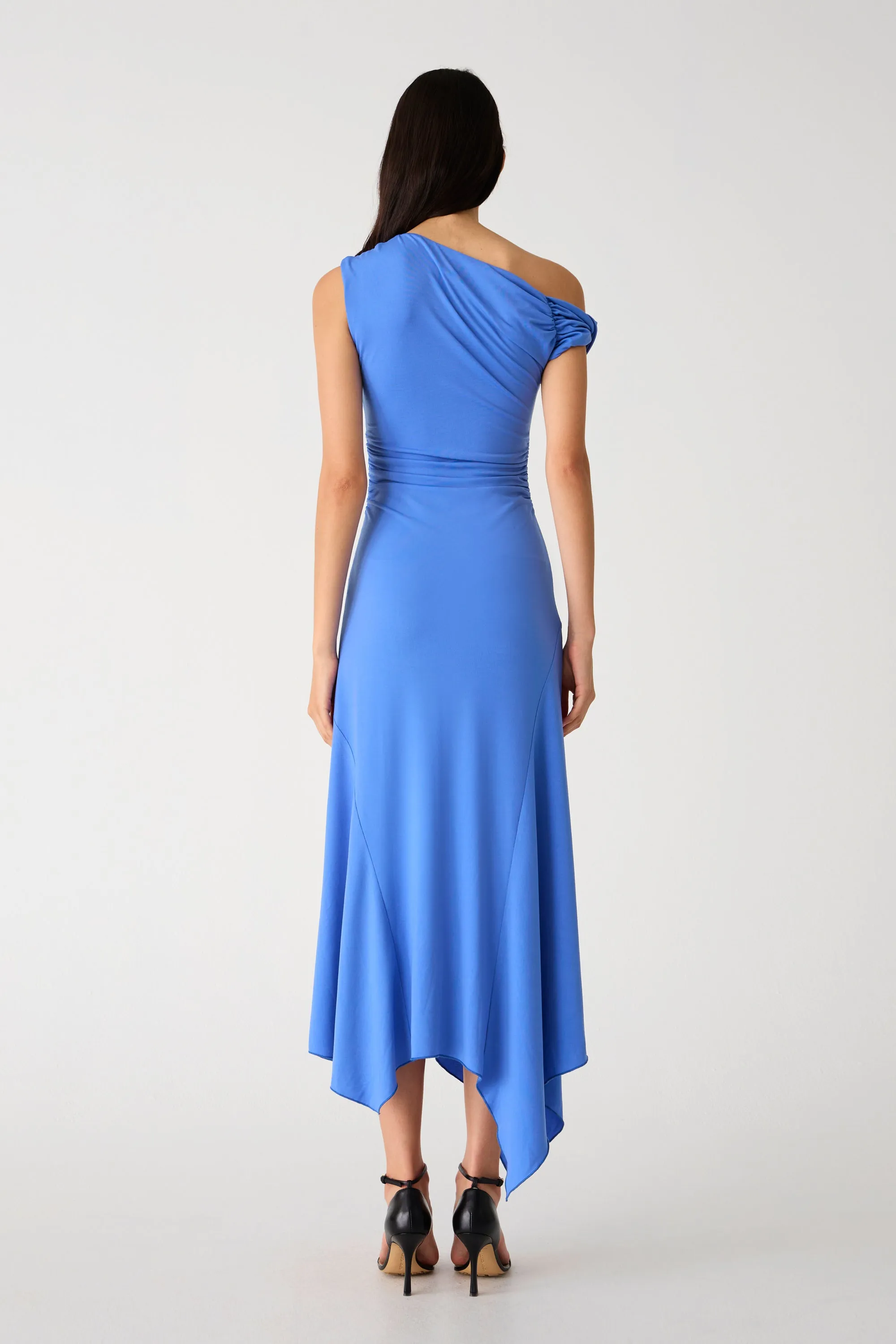 ALMA MATTE JERSEY MIDI DRESS