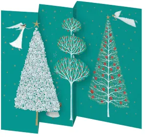 Angels Flying Trees Tri-fold Card Pack of 5