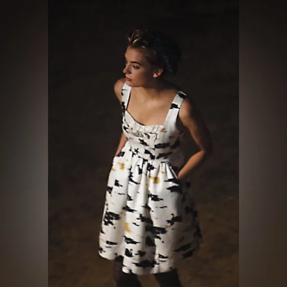 Anthropologie Flight of Swans Dress • Twinkle by Wenlan Sz 4