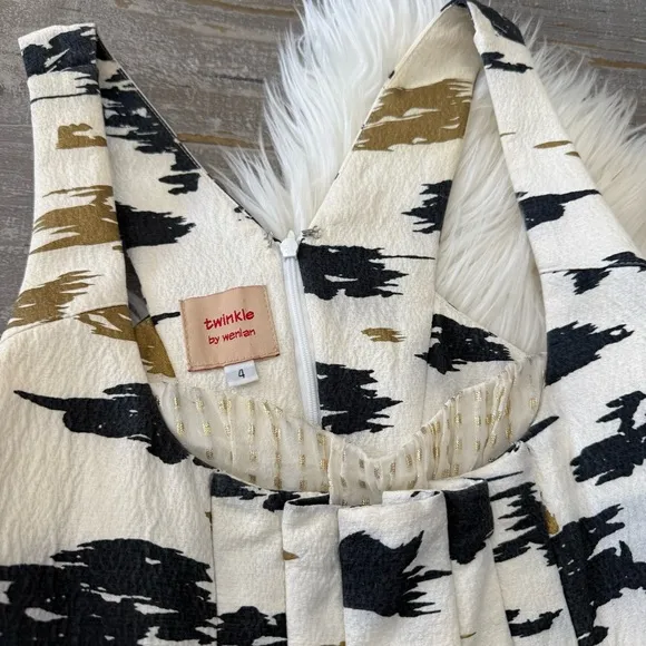 Anthropologie Flight of Swans Dress • Twinkle by Wenlan Sz 4
