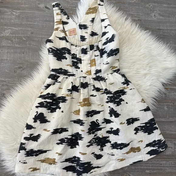 Anthropologie Flight of Swans Dress • Twinkle by Wenlan Sz 4