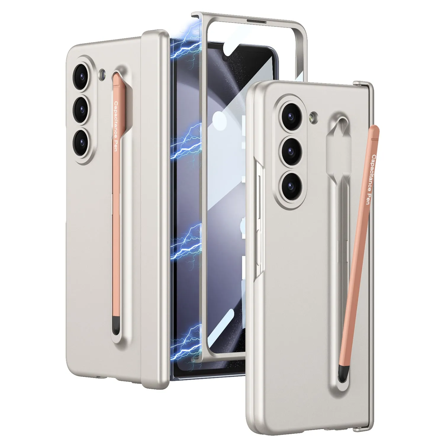 Anti-fall Protective  Case With Pen and Film For  Galaxy Z Fold5 Fold4