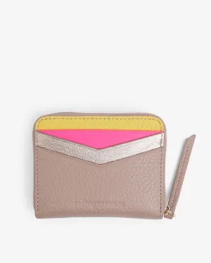 ARLINGTON MILNE Alexis Zip Purse - Fawn Multi