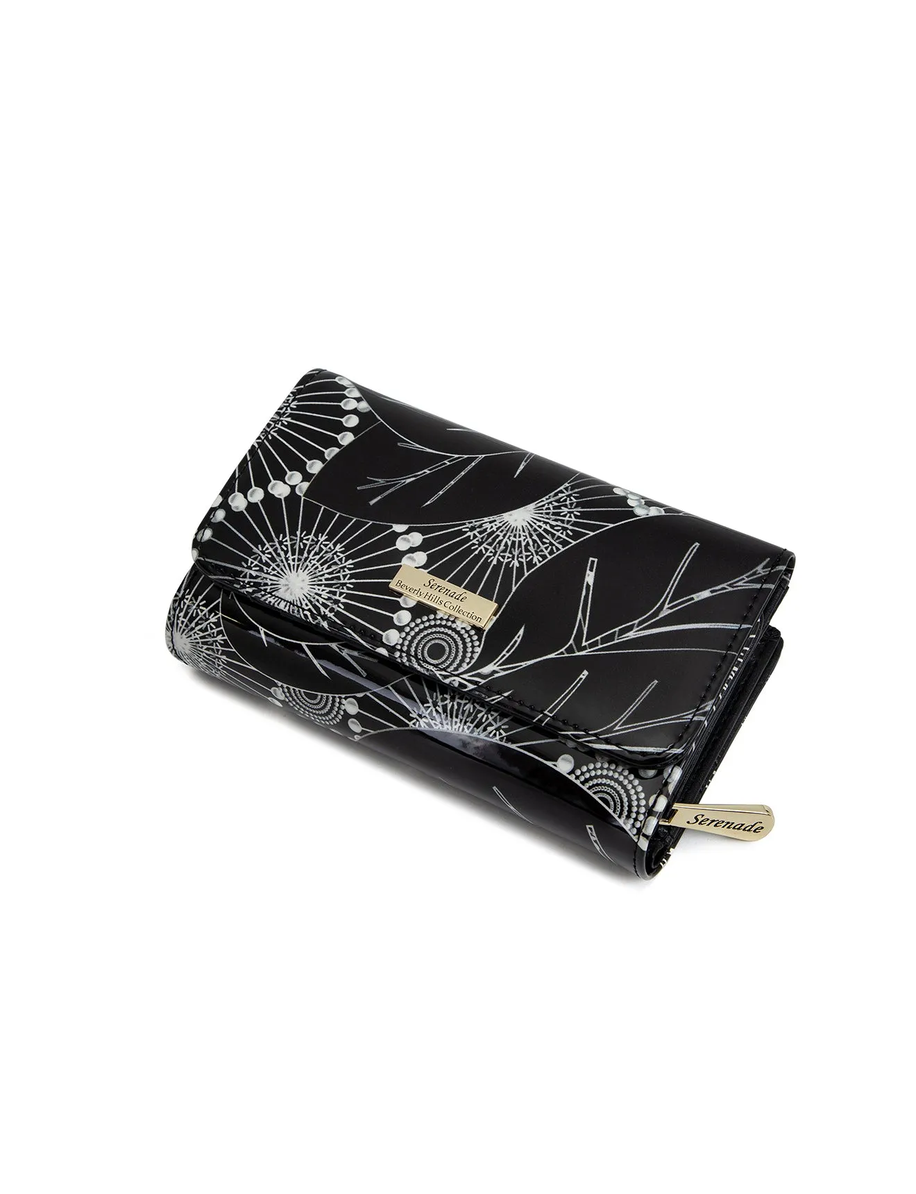 ASPEN MEDIUM PATENT LEATHER WALLET WITH RFID- WSF402-SALE