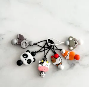 Attache zip animaux mignon