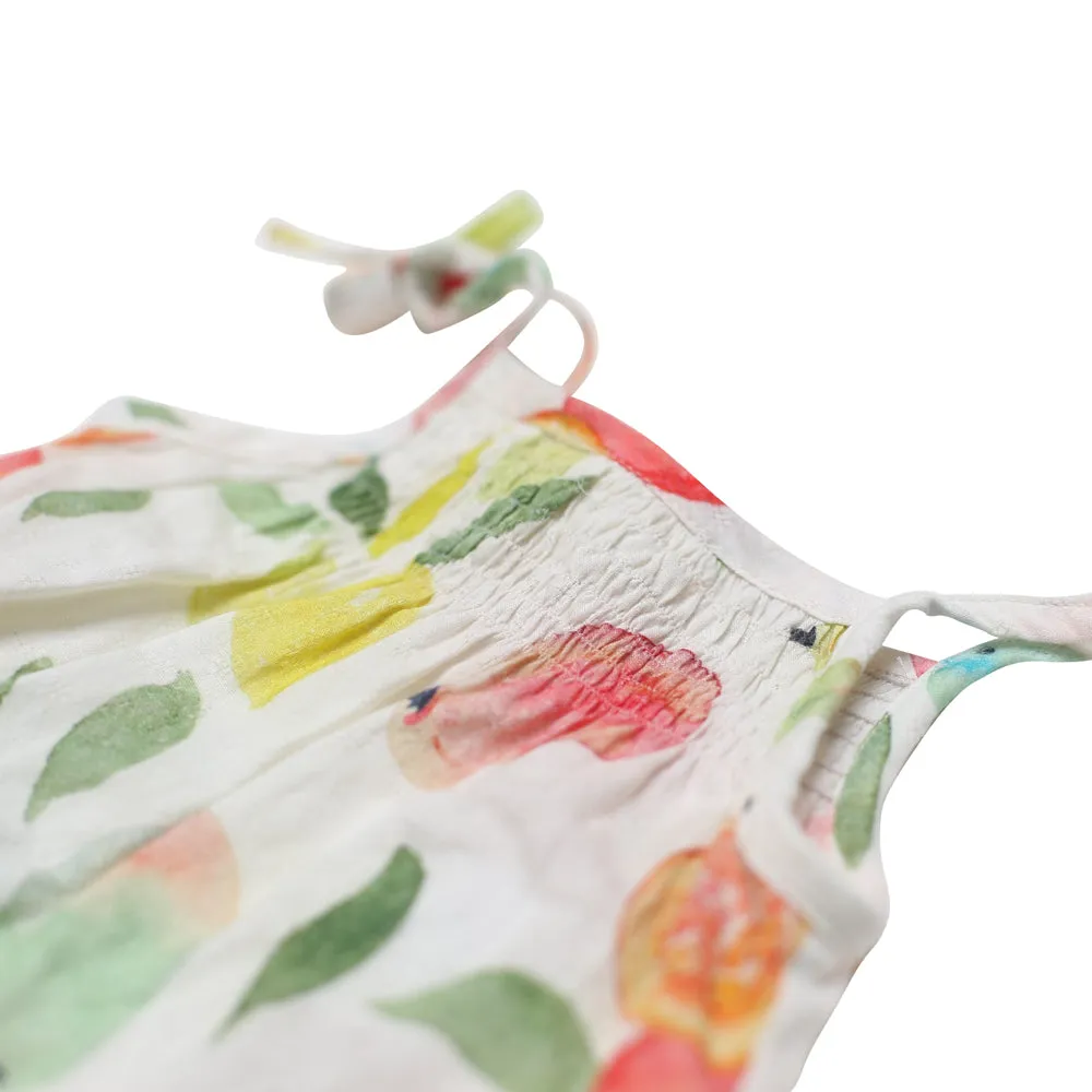 Baby Girl Posana Fruit Print Dungarees