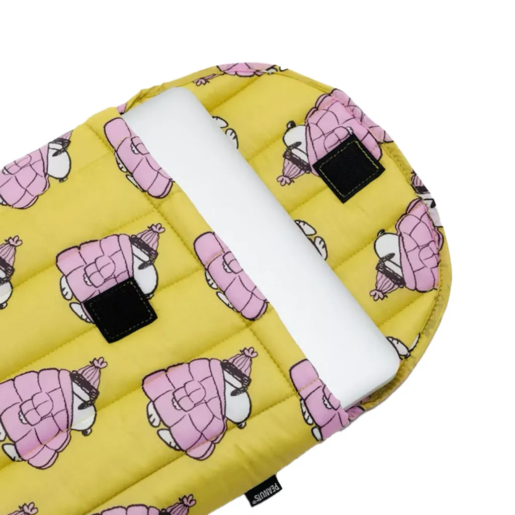 Baggu Puffy 16 inch Laptop Sleeve, Puffer Snoopy Pink