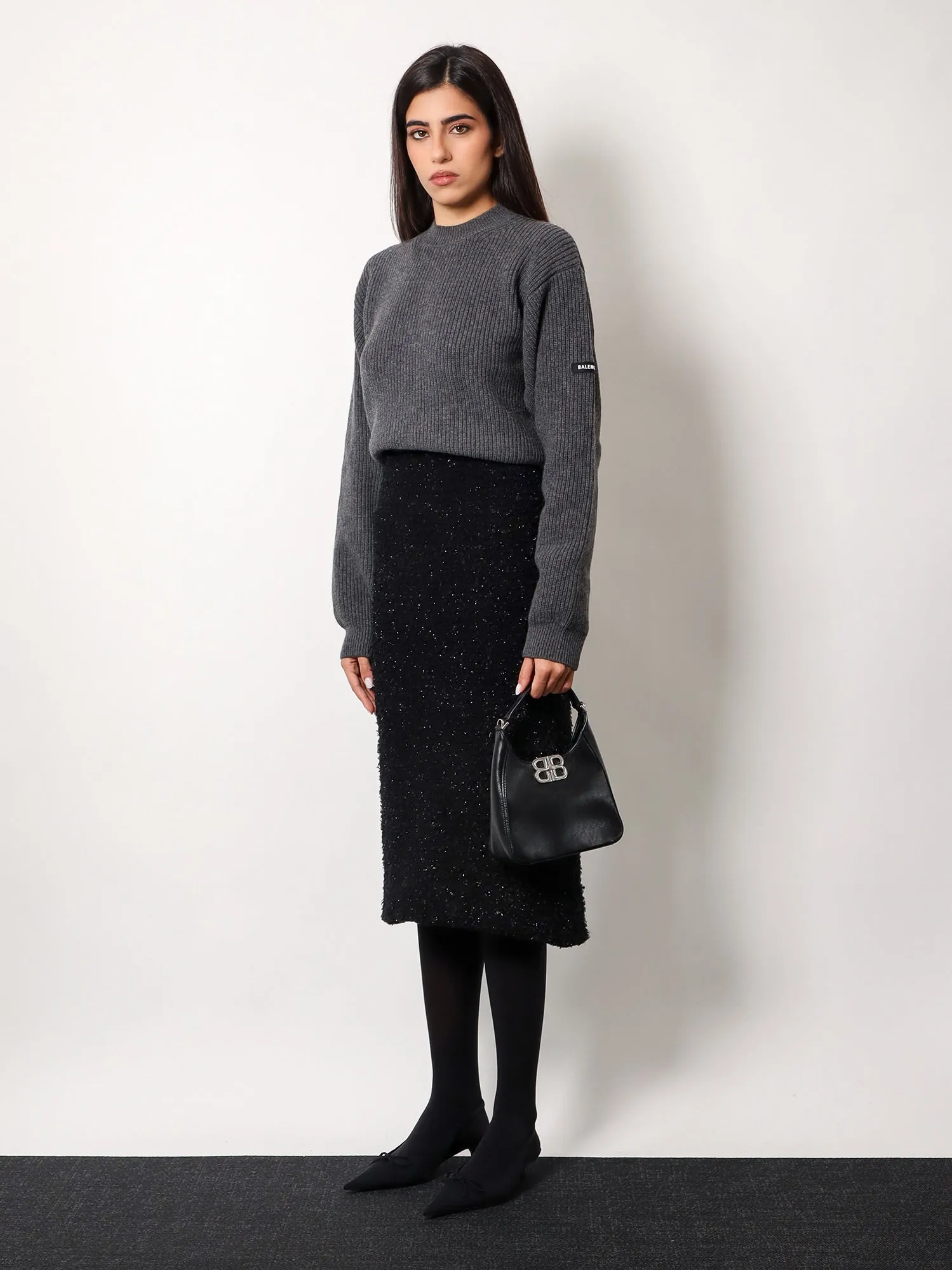 Balenciaga Bb Soft Hobo S Leather Bag