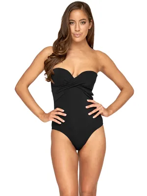 Bandeau One Piece Black