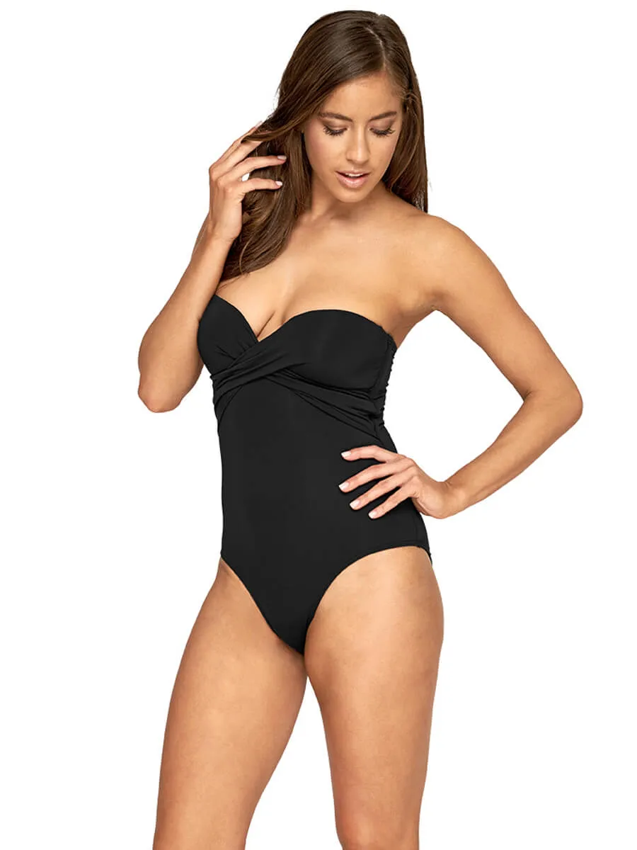 Bandeau One Piece Black