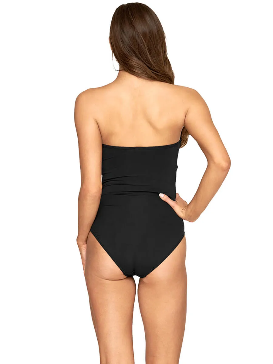 Bandeau One Piece Black