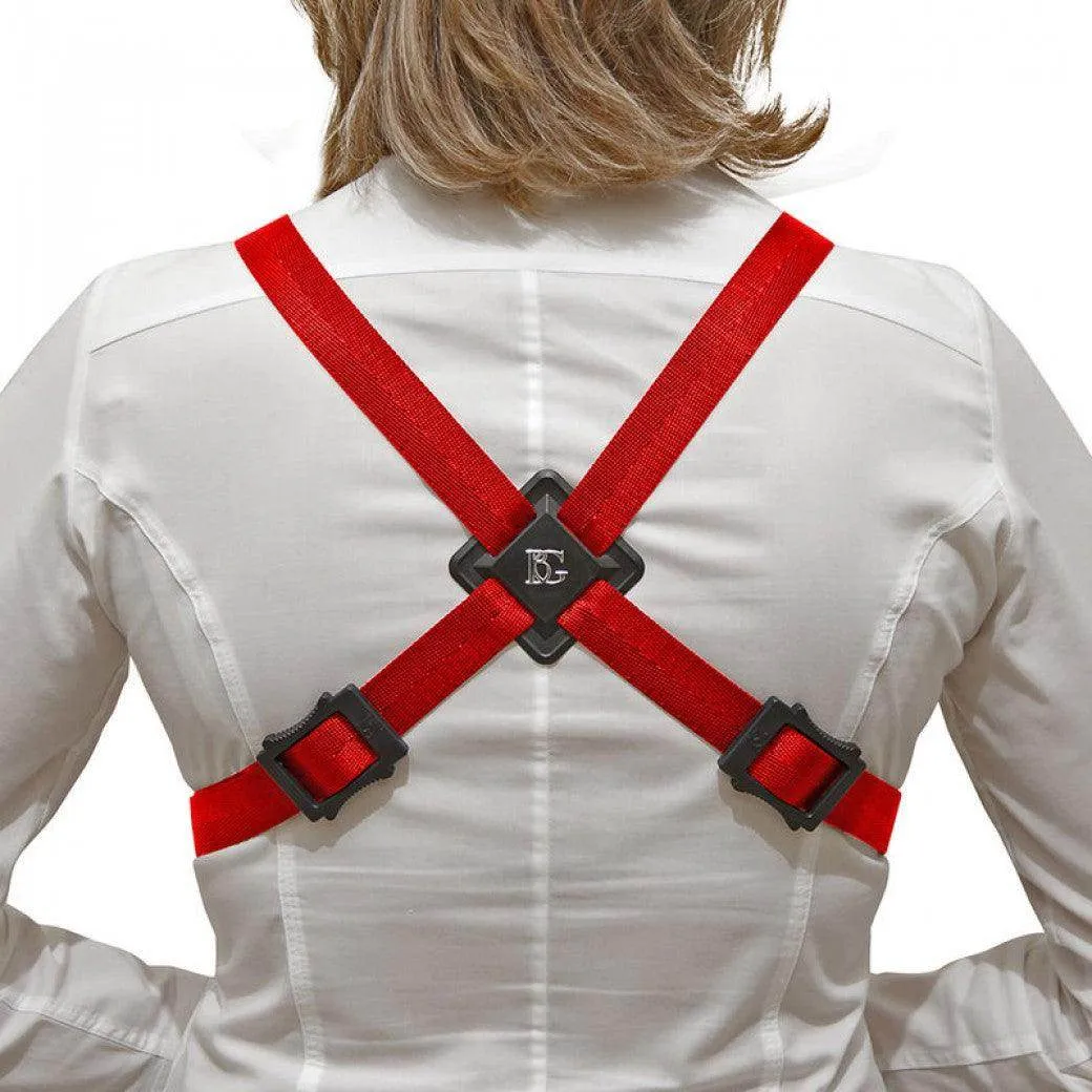 BG Alto & Tenor Sax Womens Harness ~ Red ~ Snap Hook