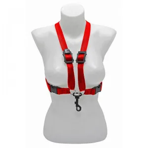 BG Alto & Tenor Sax Womens Harness ~ Red ~ Snap Hook