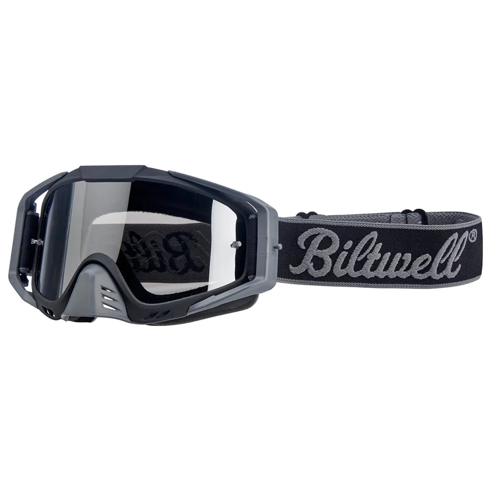 BILTWELL RIDGELINE GOGGLE [SCRIPT GREY/BLACK]