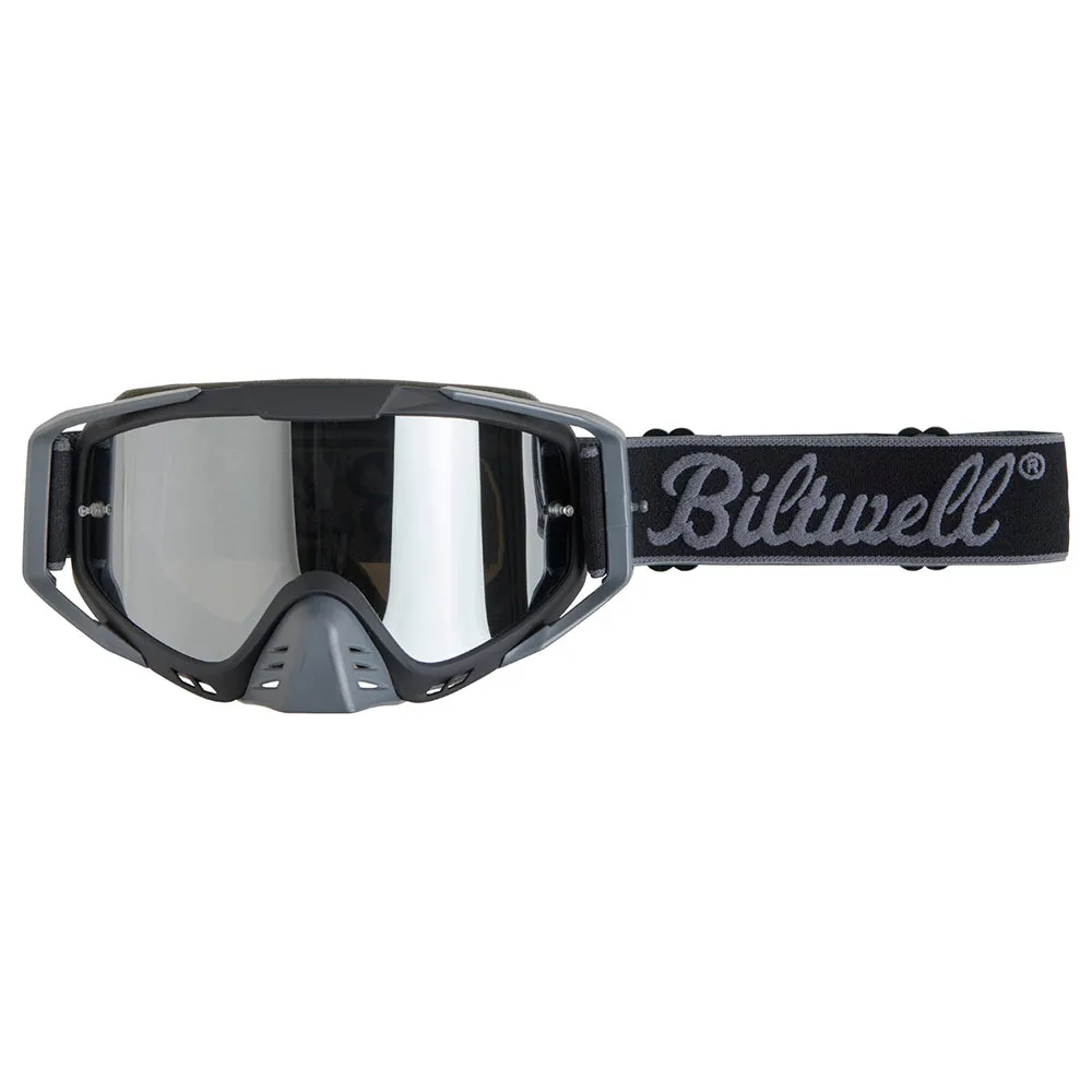 BILTWELL RIDGELINE GOGGLE [SCRIPT GREY/BLACK]