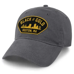 Black & Gold Boston Naval Dad Hat