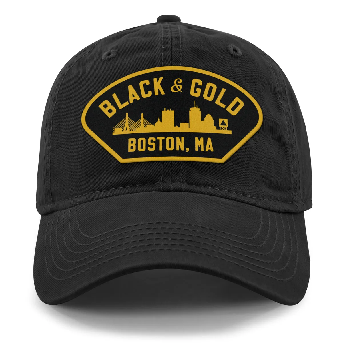 Black & Gold Boston Naval Dad Hat
