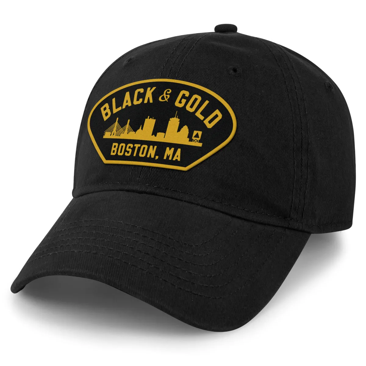 Black & Gold Boston Naval Dad Hat