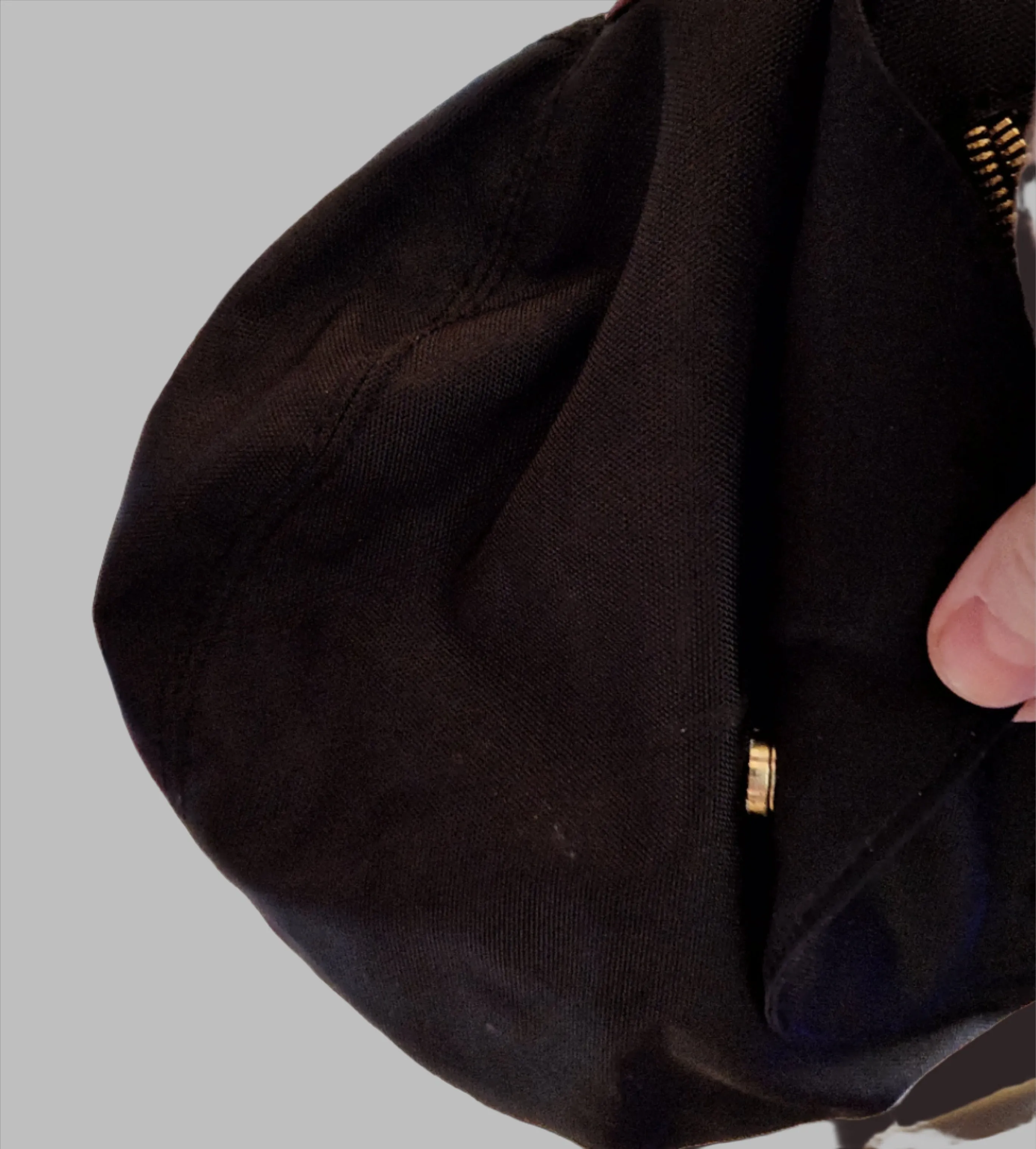 Black Handbag with Brown Strap - preowned