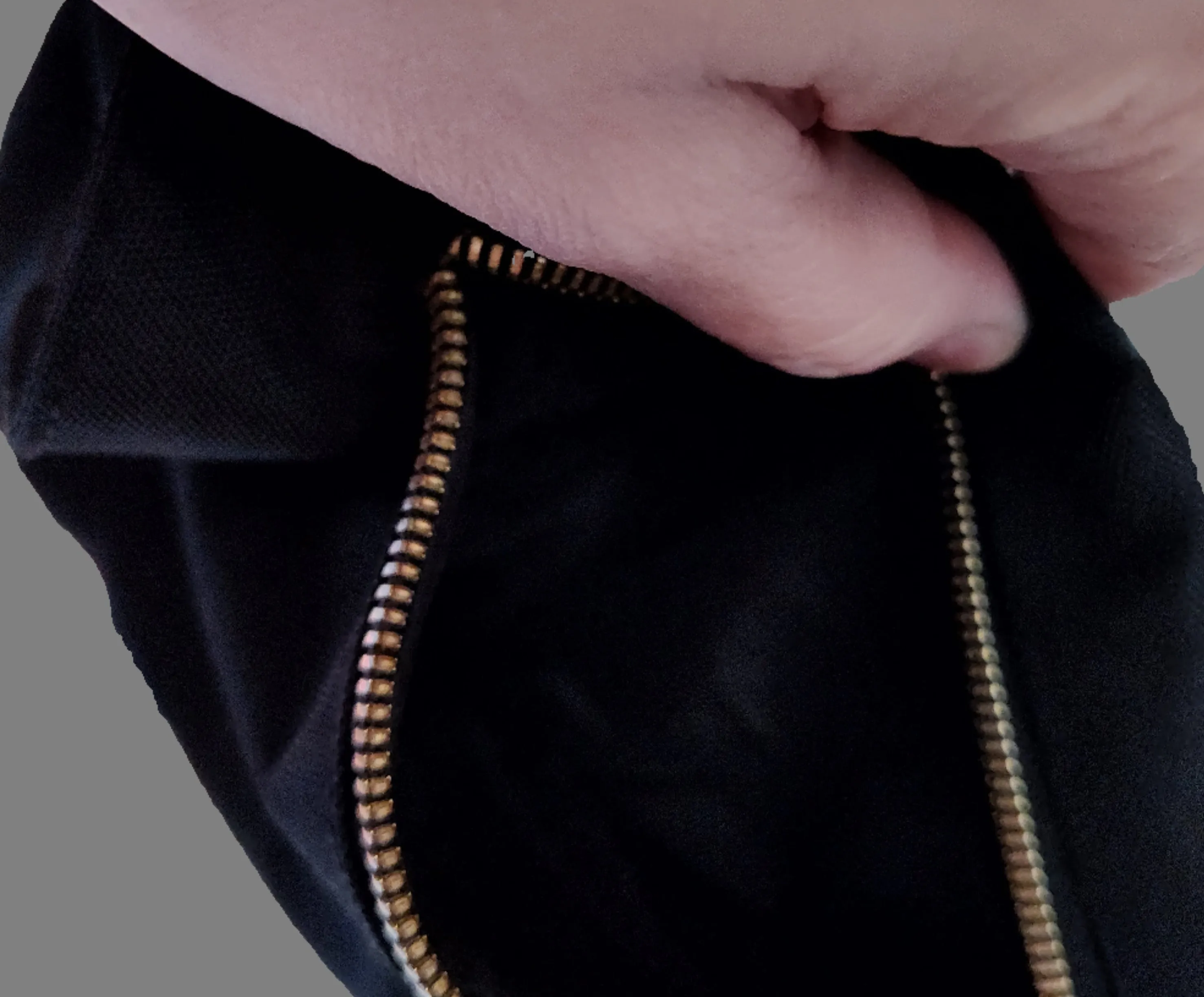 Black Handbag with Brown Strap - preowned