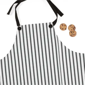 Black Ticking Stripe Apron