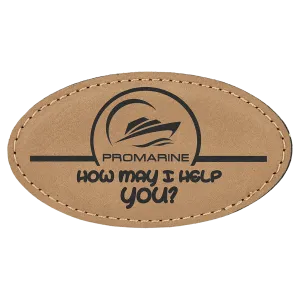 Blank Magnet Oval Badge