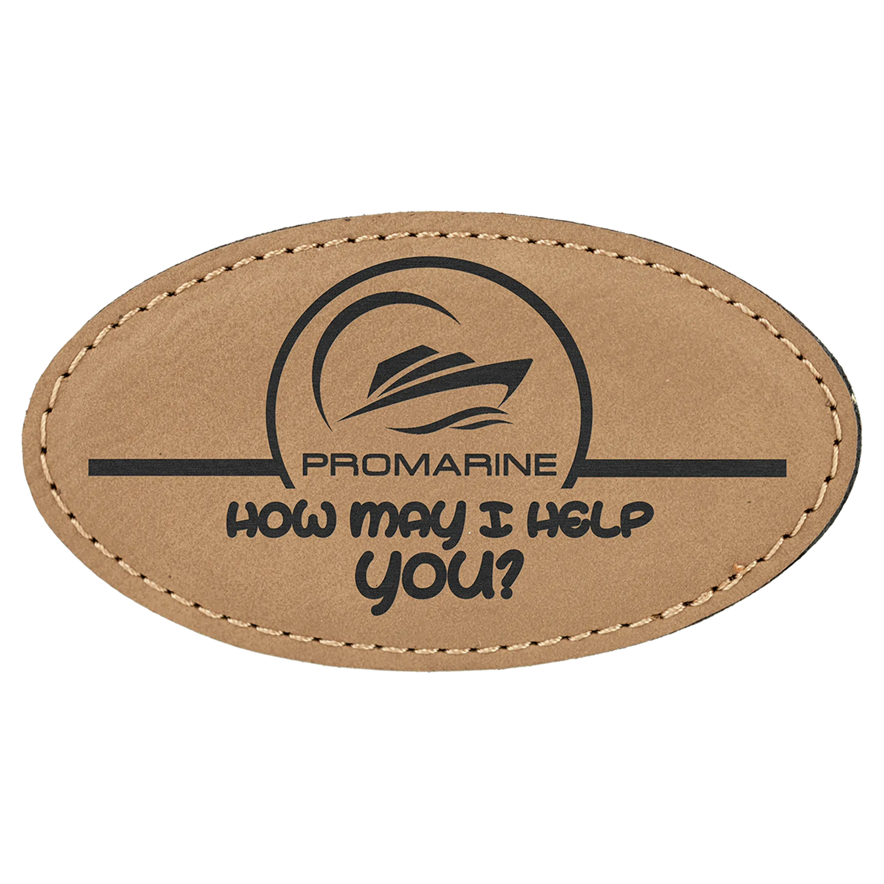Blank Magnet Oval Badge