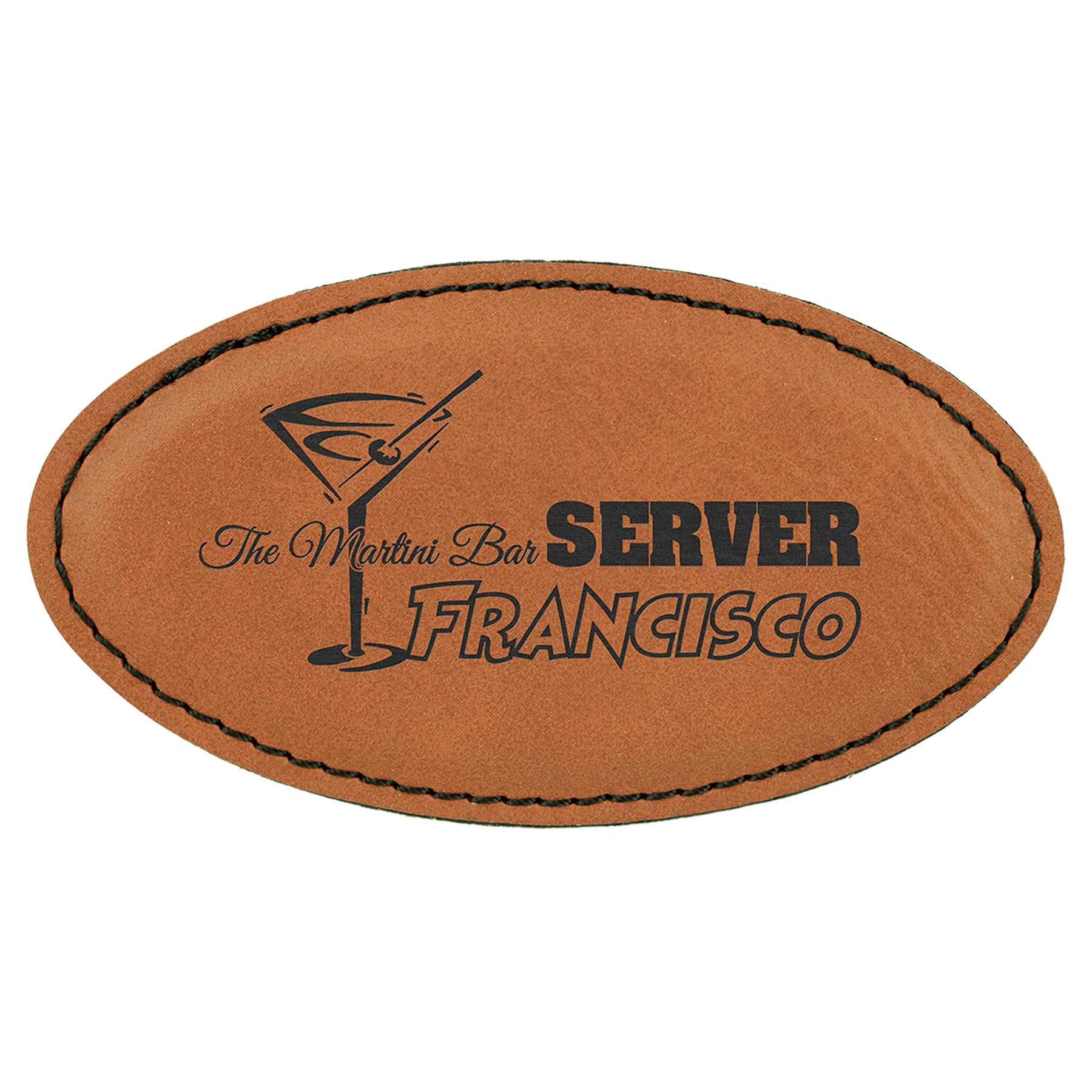 Blank Magnet Oval Badge