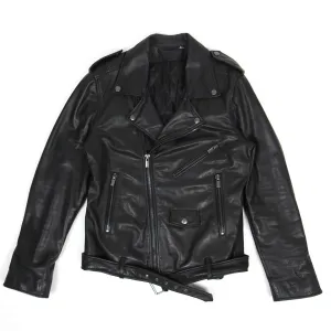 BLK DNM Leather Biker Black Large