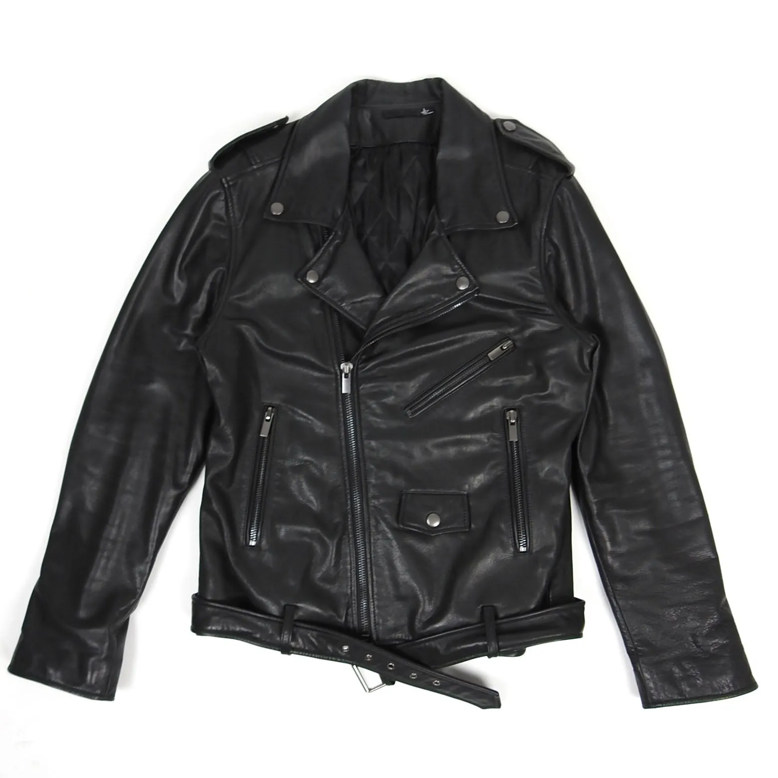 BLK DNM Leather Biker Black Large