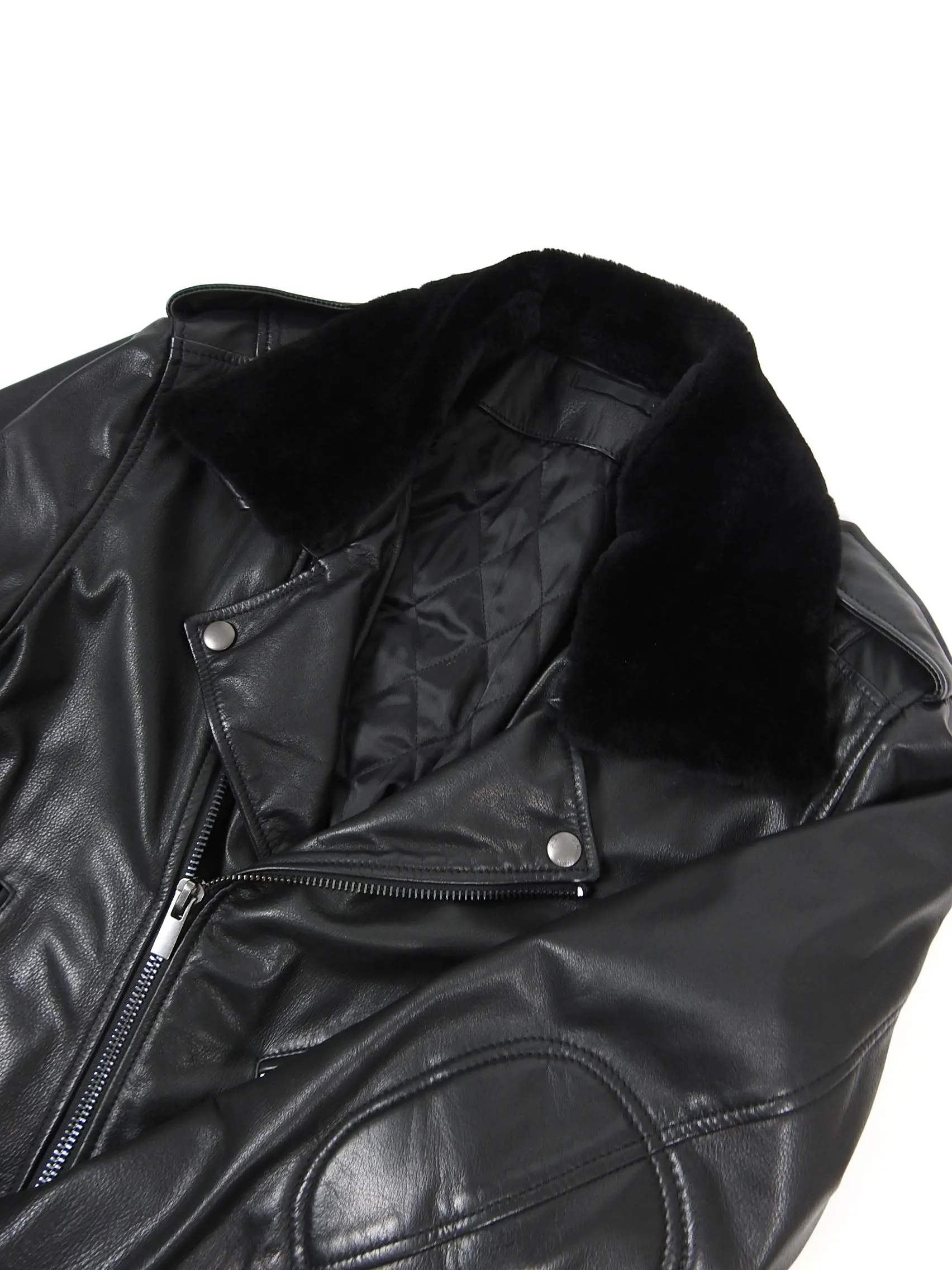 BLK DNM Leather Biker Black Large