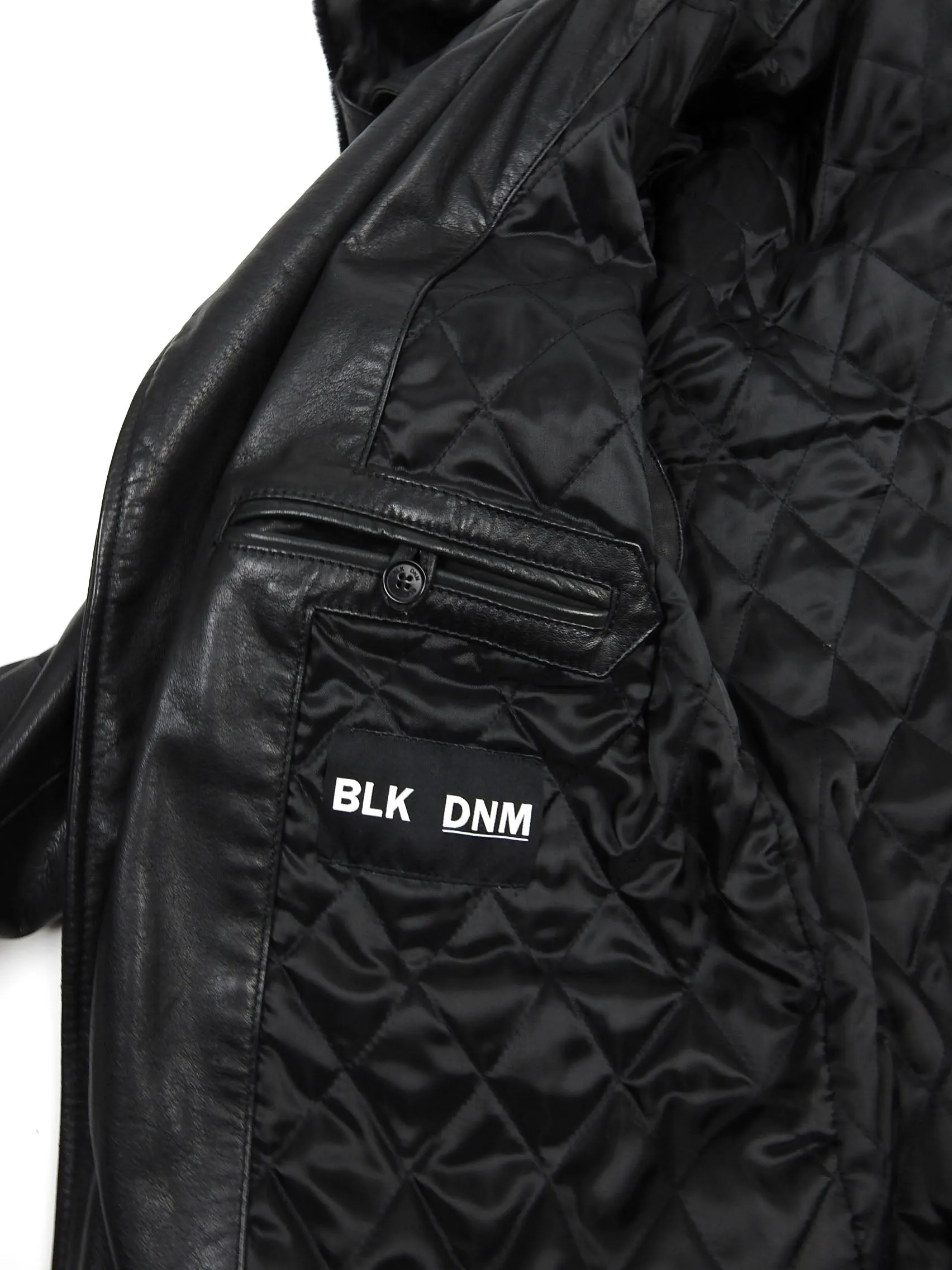 BLK DNM Leather Biker Black Large