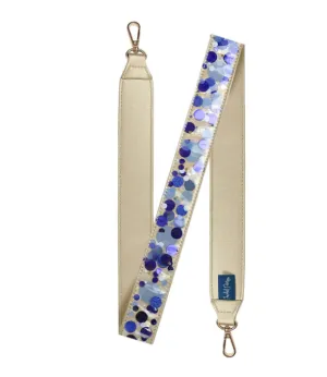 Blue Confetti Purse Strap