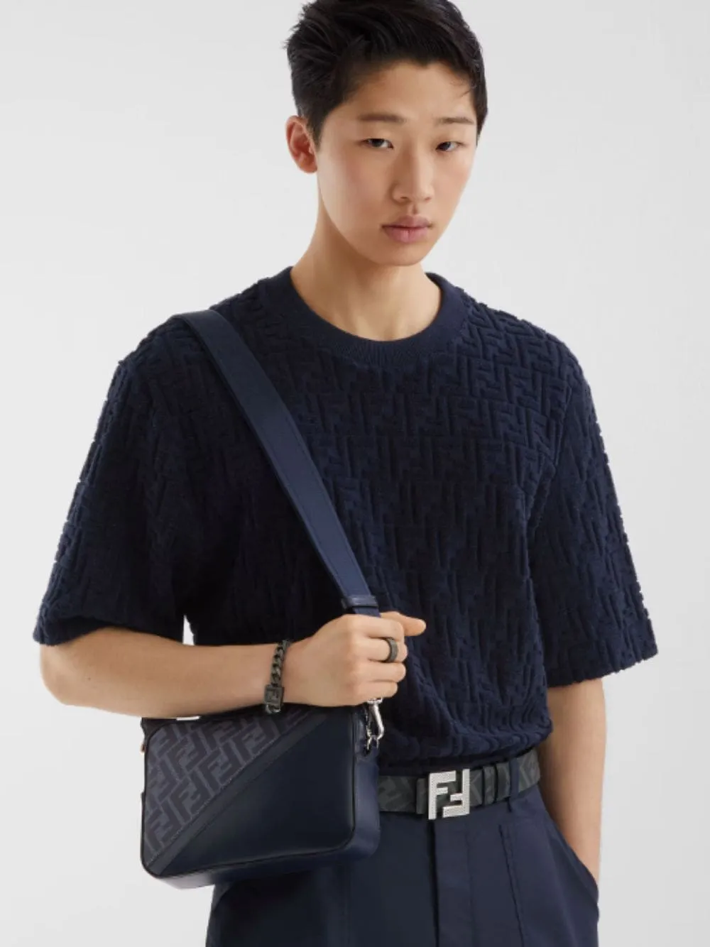 Blue Diagonal Camera Case