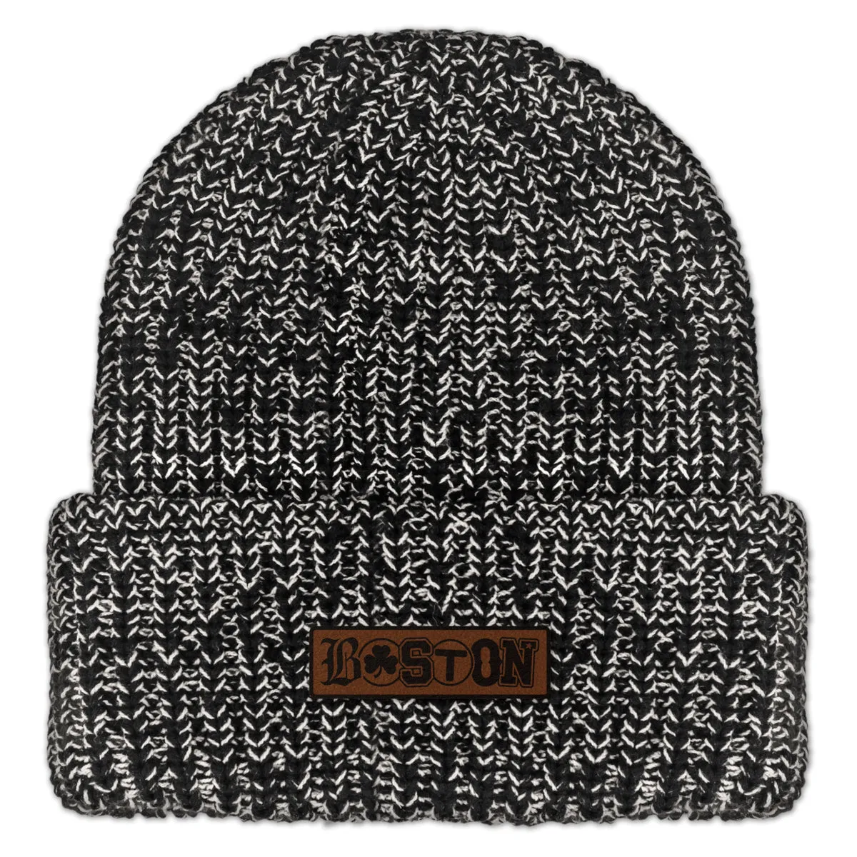 Boston Townie Pride Leather Patch Chunky Knit