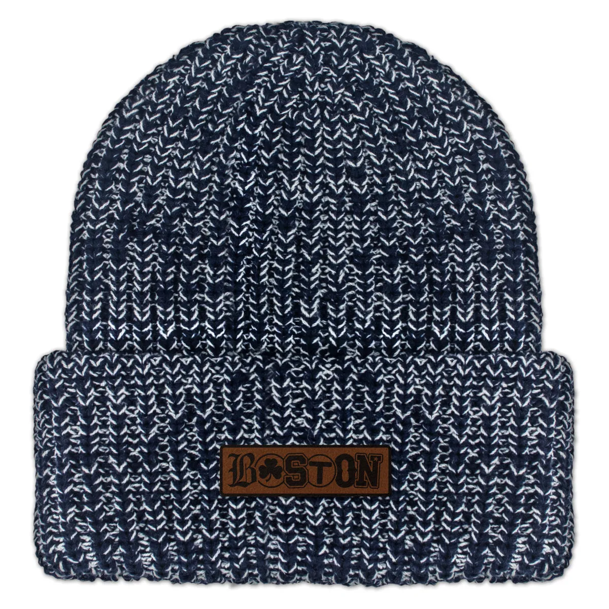 Boston Townie Pride Leather Patch Chunky Knit