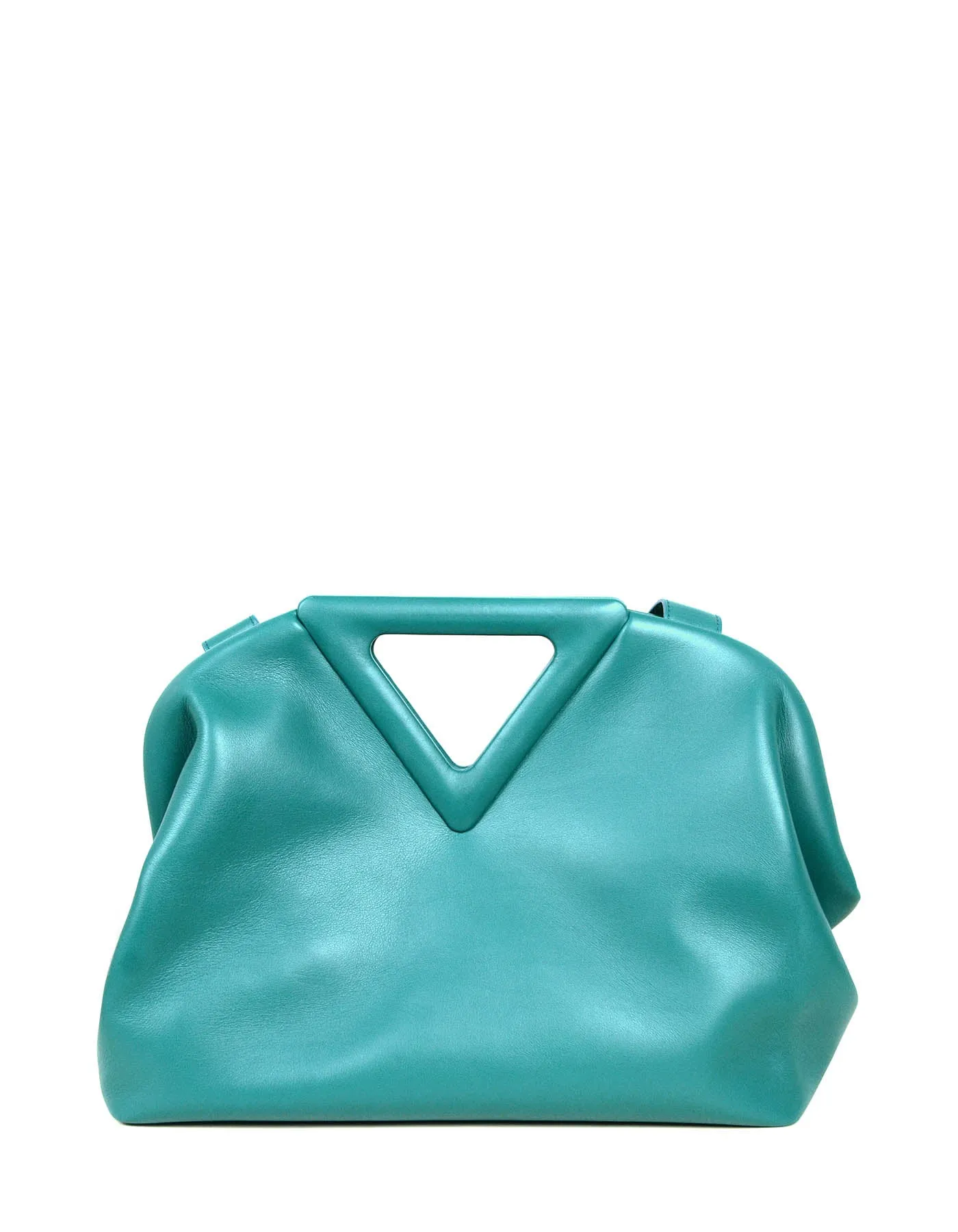 Bottega Veneta 2021 Mallard Blue Medium The Point Bag