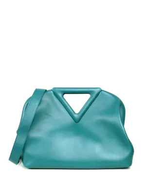 Bottega Veneta 2021 Mallard Blue Medium The Point Bag