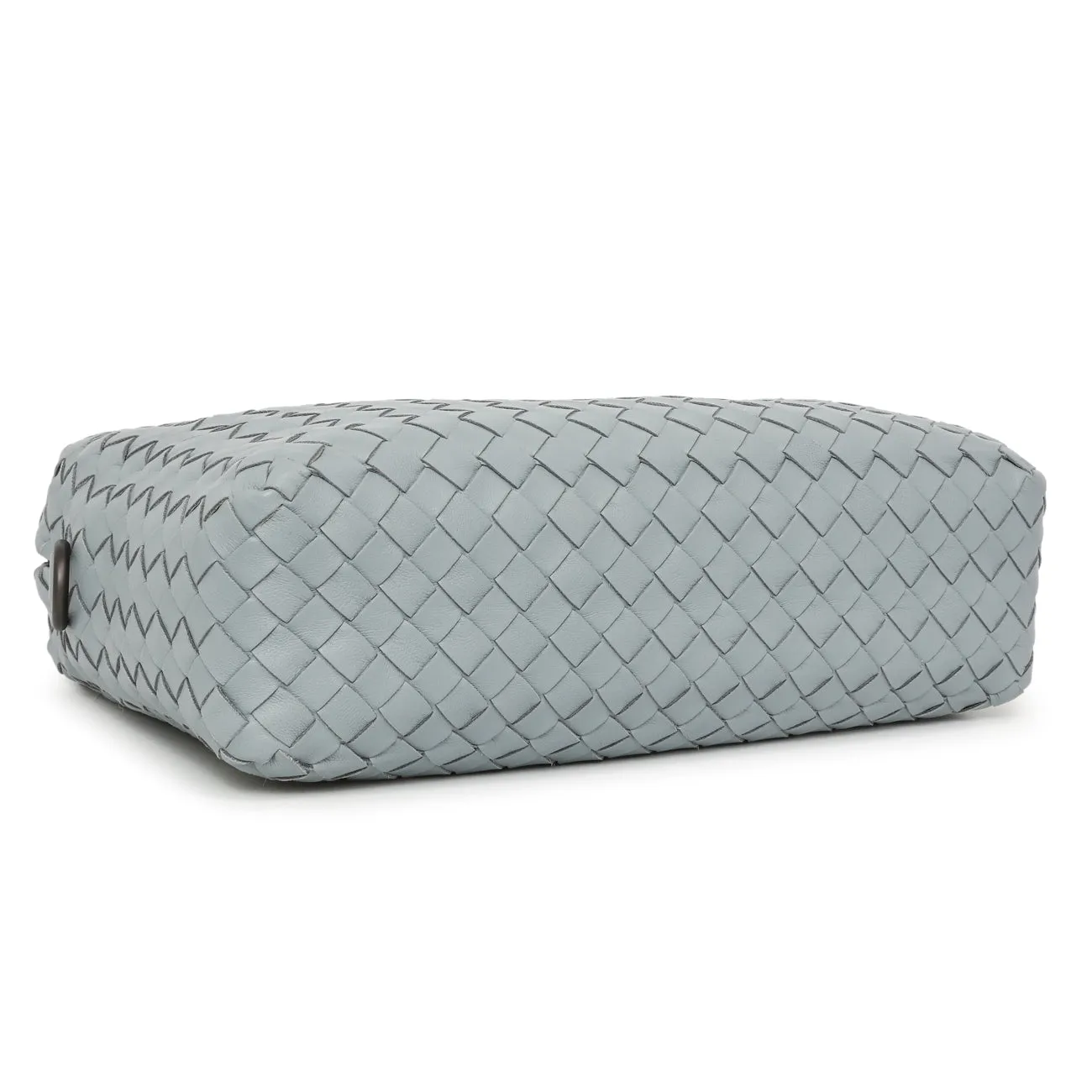 Bottega Veneta Blue Nappa Intrecciato Crossbody Bag