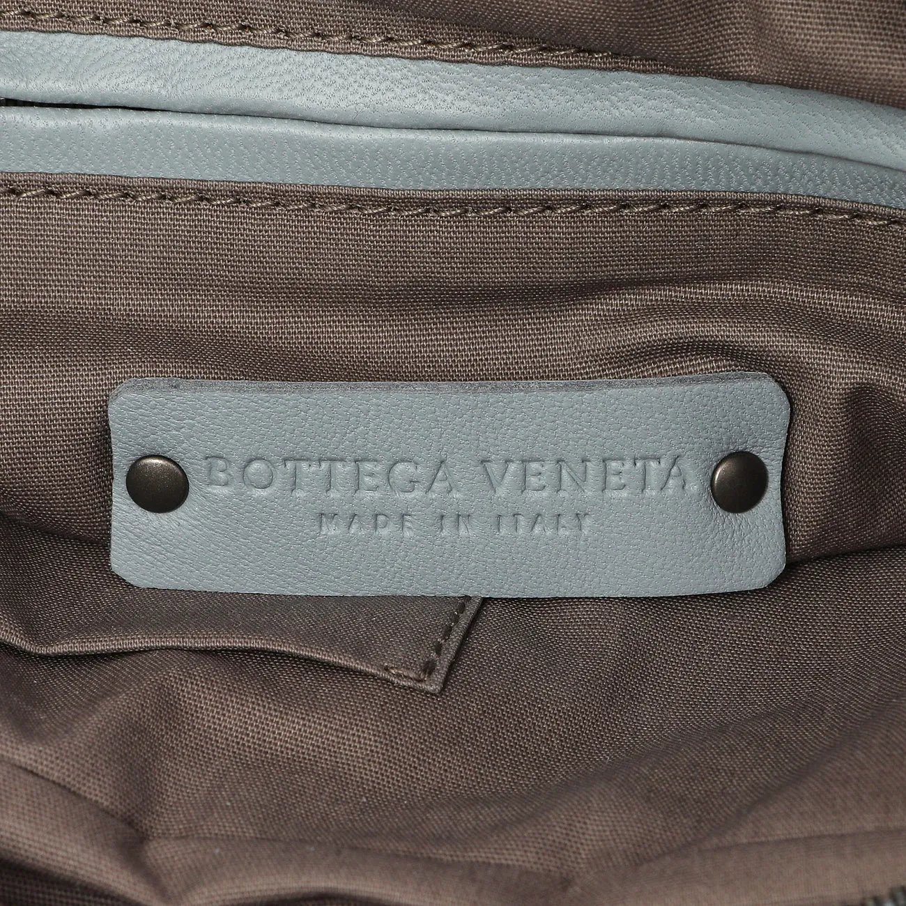 Bottega Veneta Blue Nappa Intrecciato Crossbody Bag