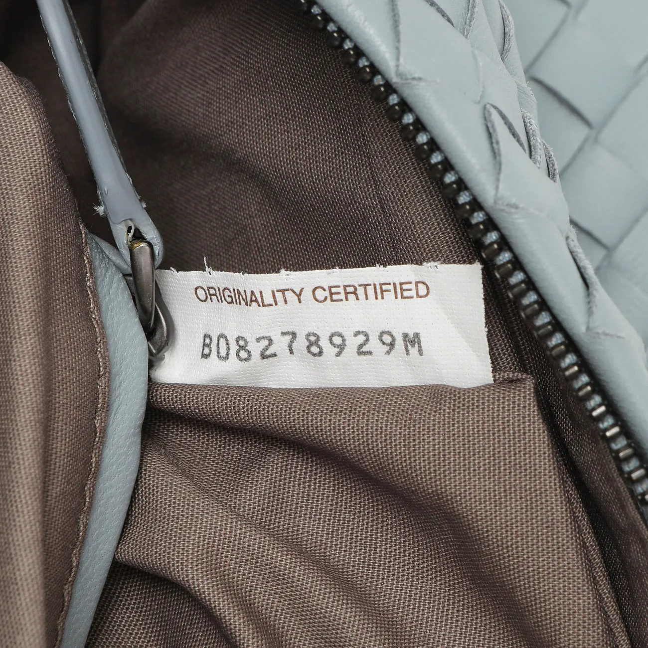 Bottega Veneta Blue Nappa Intrecciato Crossbody Bag