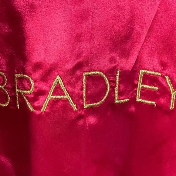 Bradley by Bradley Bayou Red Leather Jacket, Sz Lg