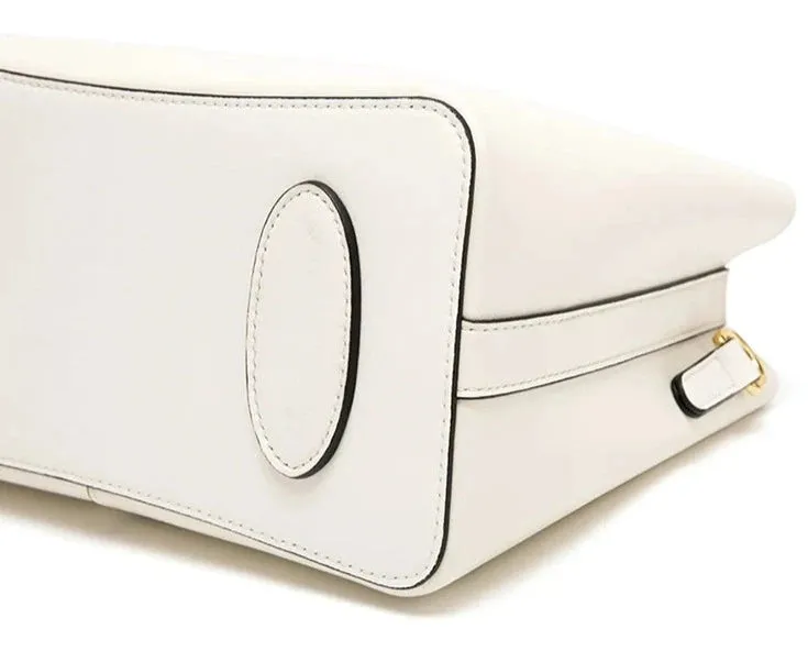 Broadway Handbag Crossbody Bag for Women - Cream/Black/Red - One Size