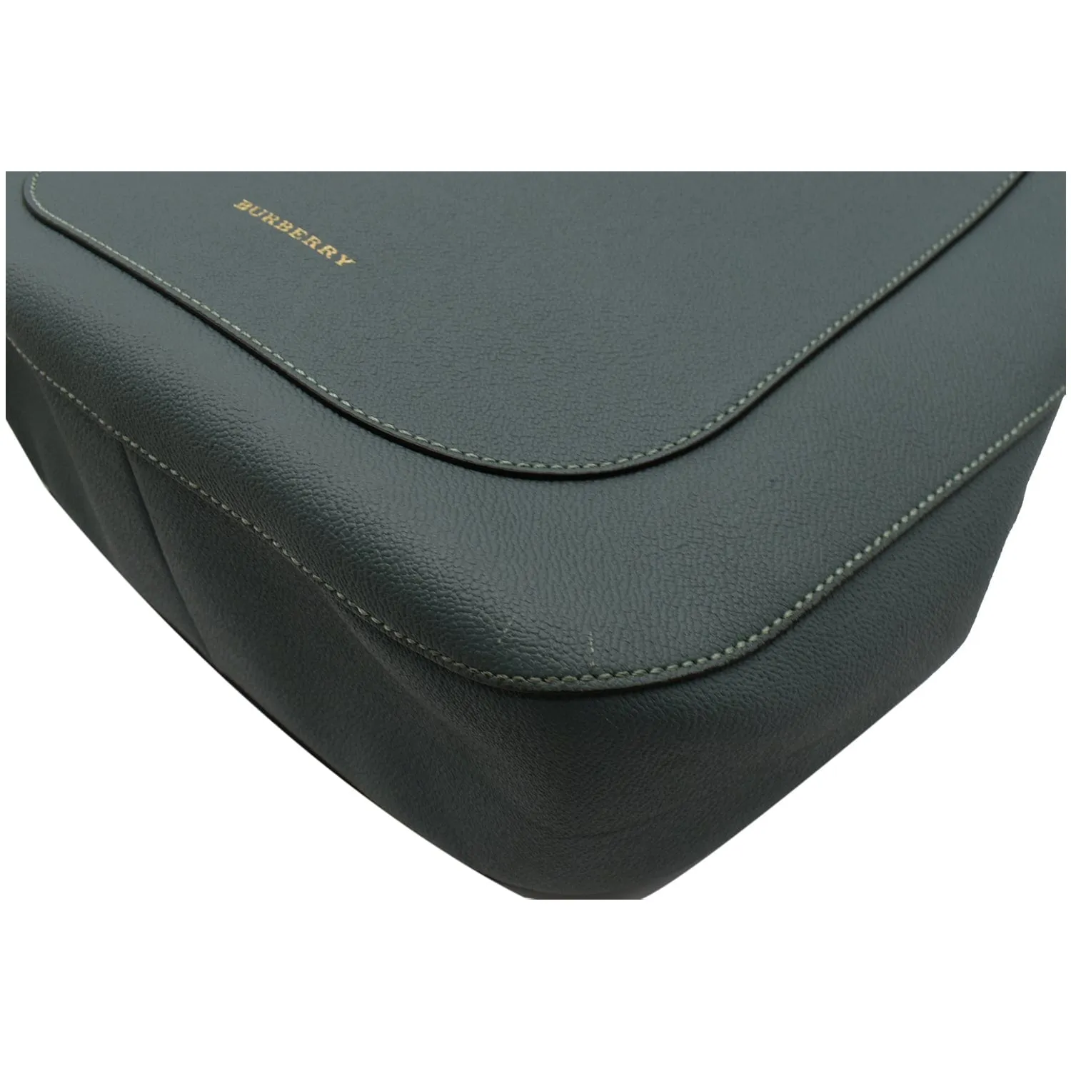 BURBERRY Bucket Leather Shoulder Bag Blue