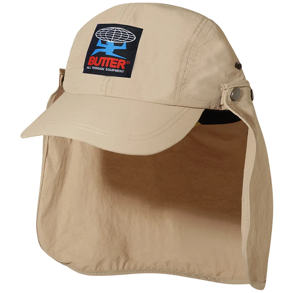 Butter Goods All Terrain 4 Panel Flap Cap Tan