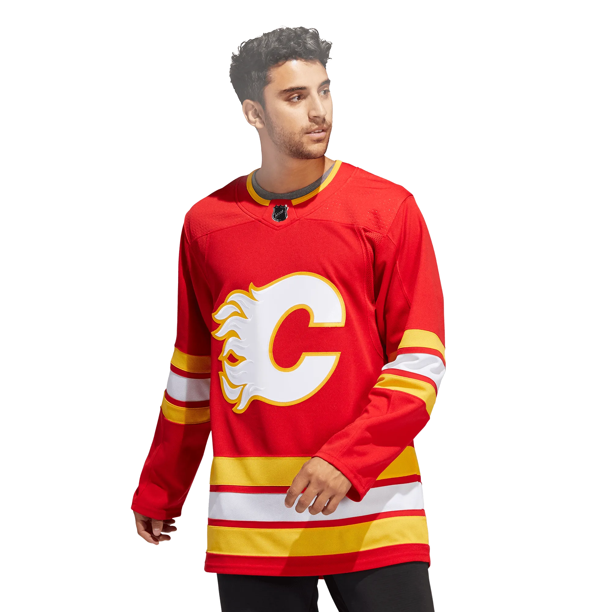 Calgary Flames Home Adidas PrimeGreen Senior Jersey