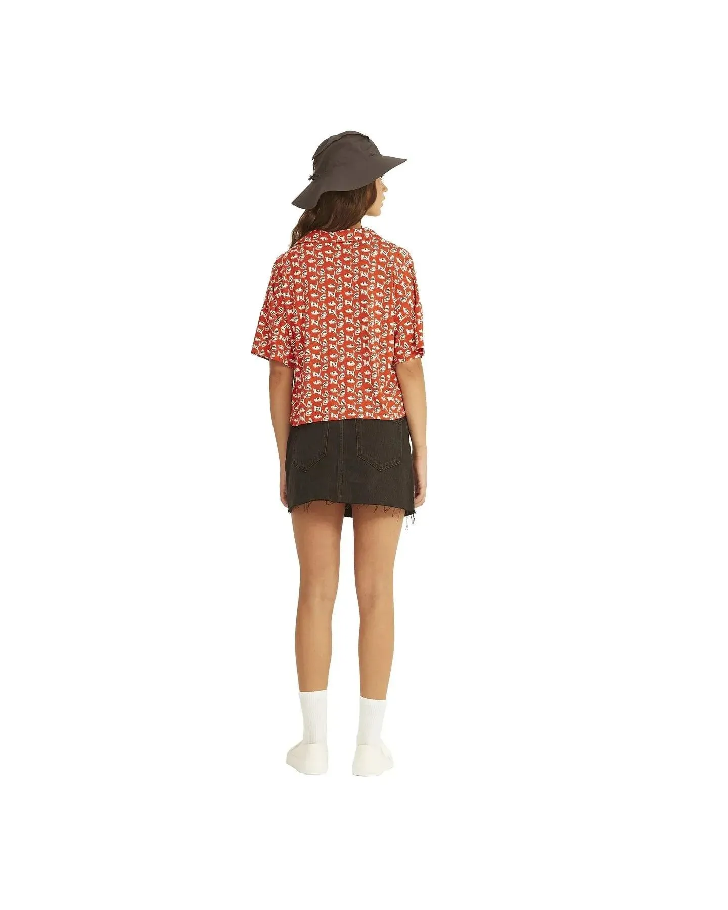 Camisa Xantik Cuello Abierto Cats