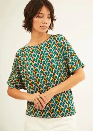Camiseta Xantik Oversize Turquoise Rings